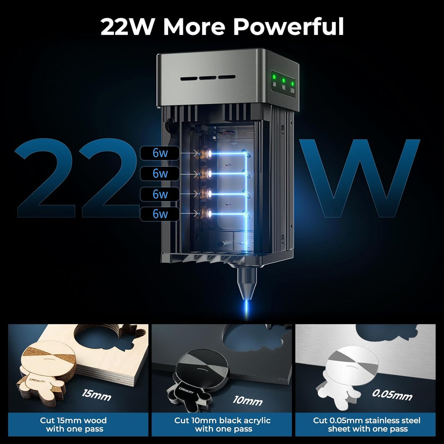Creality Falcon2 22W and Rotary Kit Pro Upgrade Package