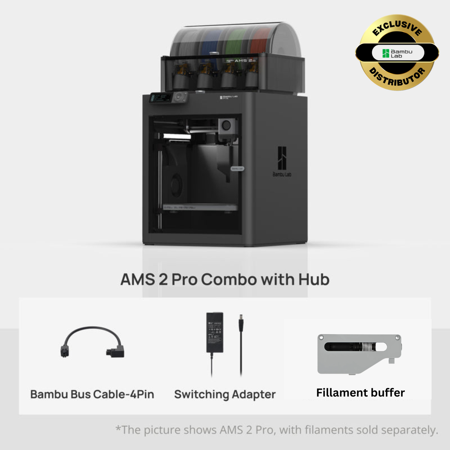 Bambu Lab P1S With AMS 2 Pro 3D Printer