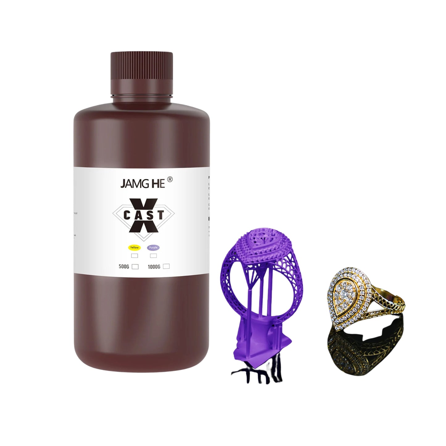 JAMG HE 405nm X cast Jewellery Casting Resin 1Kg