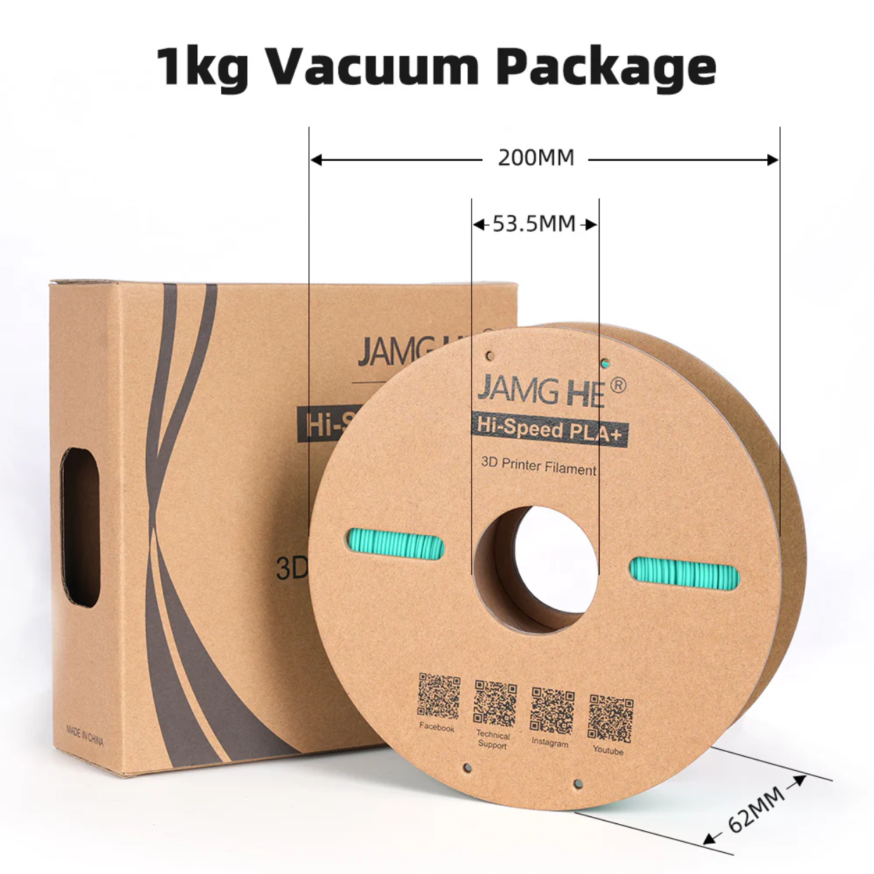JAMG HE Hi-Speed PLA+ 1.75MM Filament 1KG