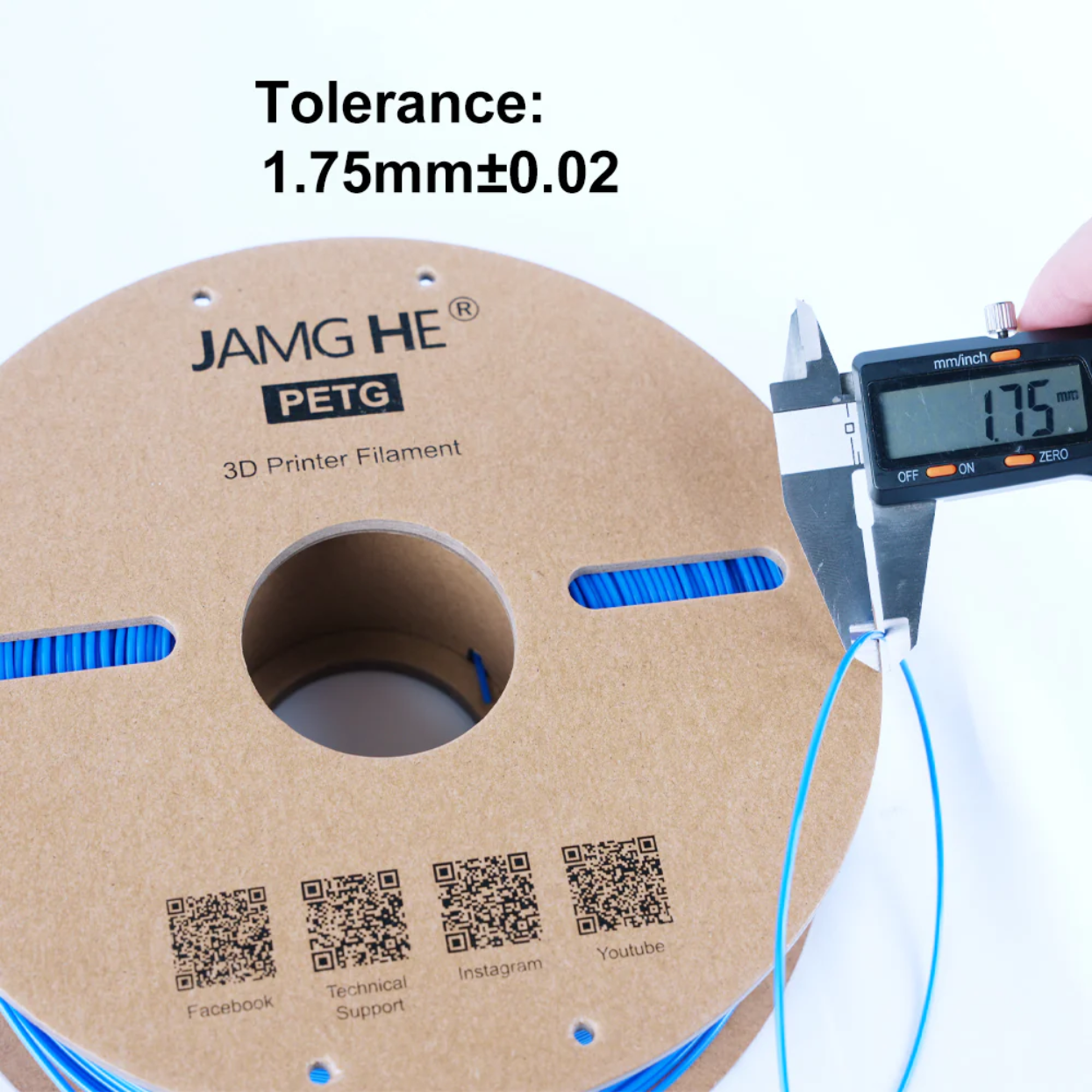 JAMG HE Petg 1.75MM Filament 1KG