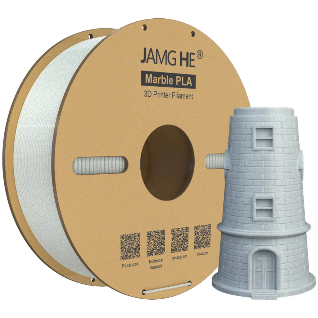 JAMG HE Marble PLA+ 1.75MM Filament 1KG