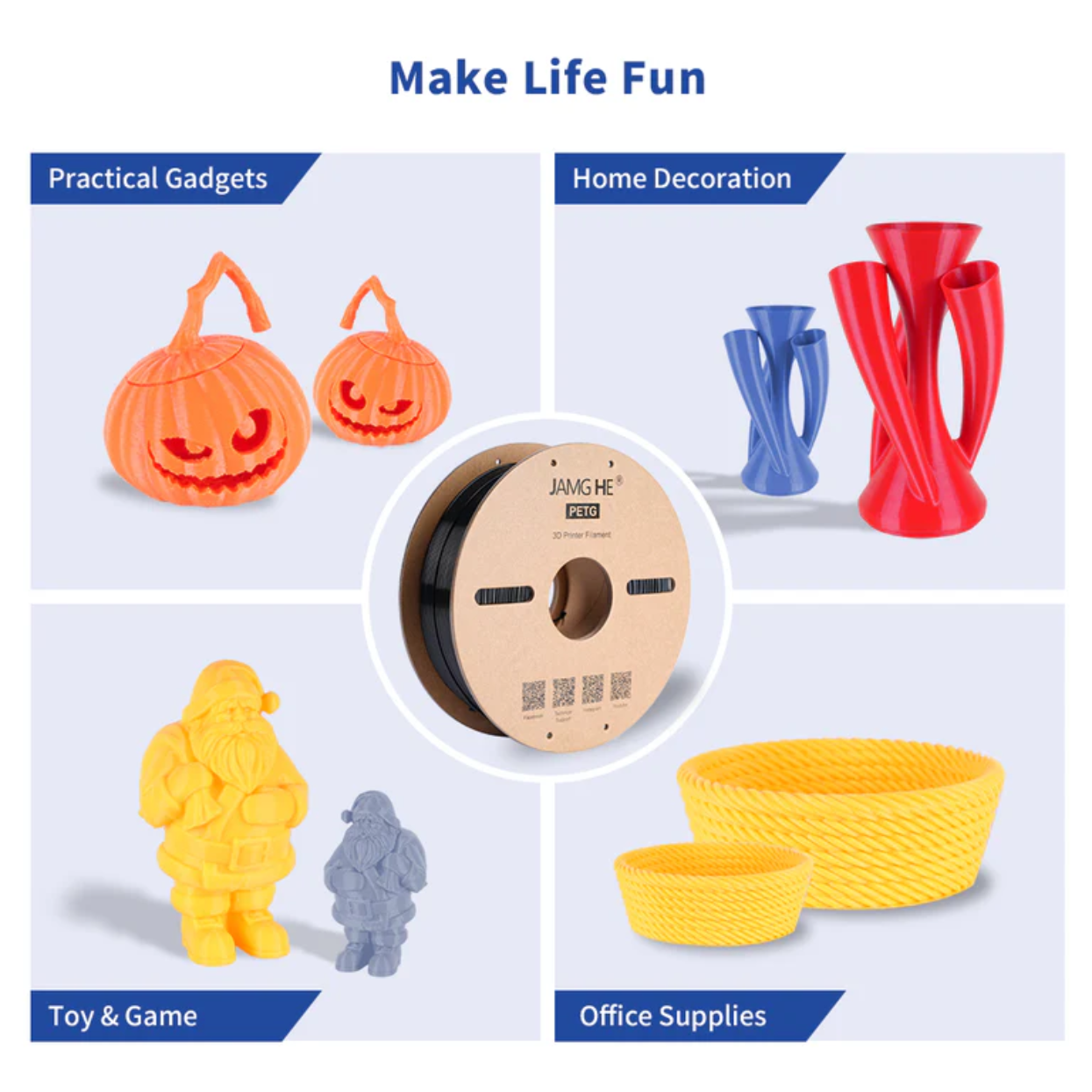 JAMG HE PETG 1.75MM Filament 1KG