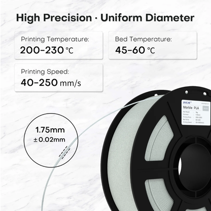 JAMG HE Marble PLA+ 1.75MM Filament 1KG