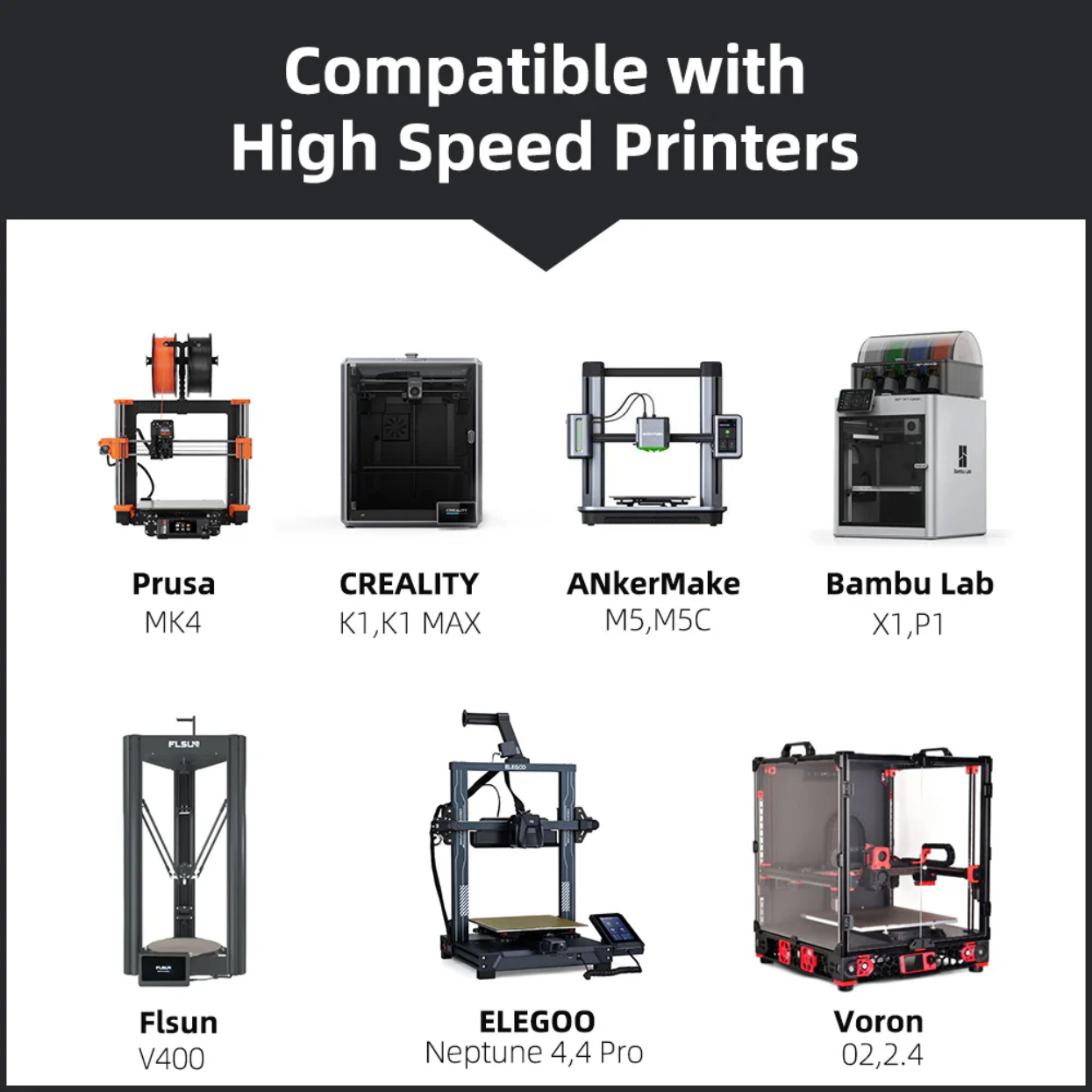 JAMG HE Hi-Speed PLA+ 1.75MM Filament 1KG