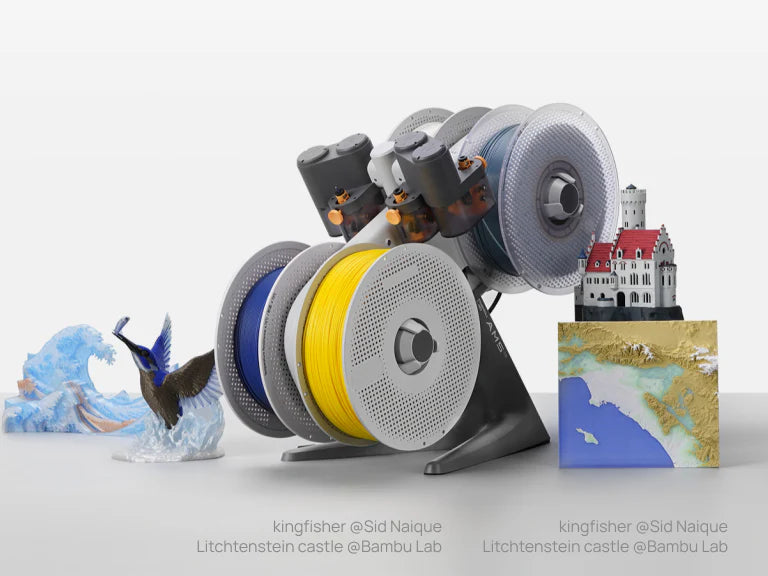 Multi-color Printing - The most reliable multi-color system - Only with AMS