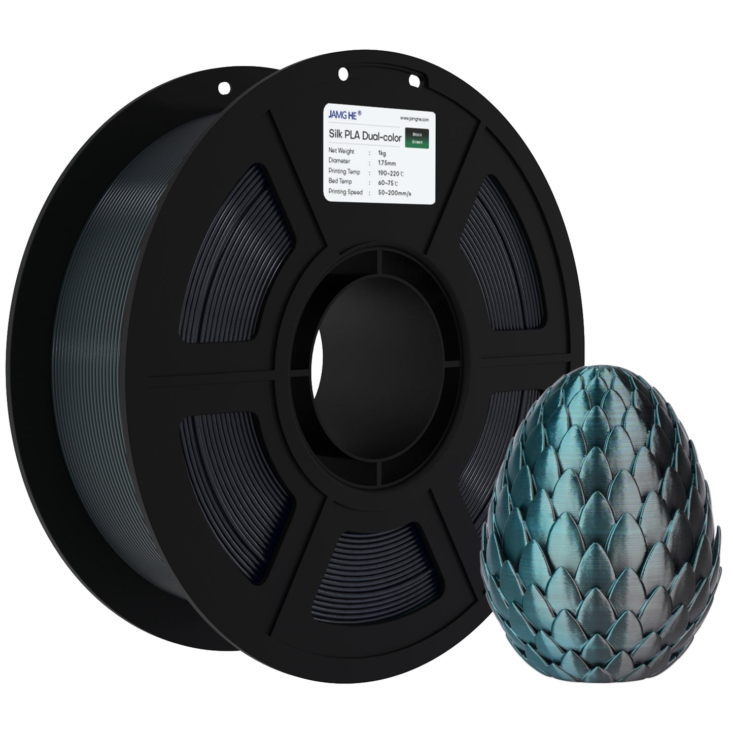 JAMG HE Silk 1.75MM Filament 1KG - Dual Colour