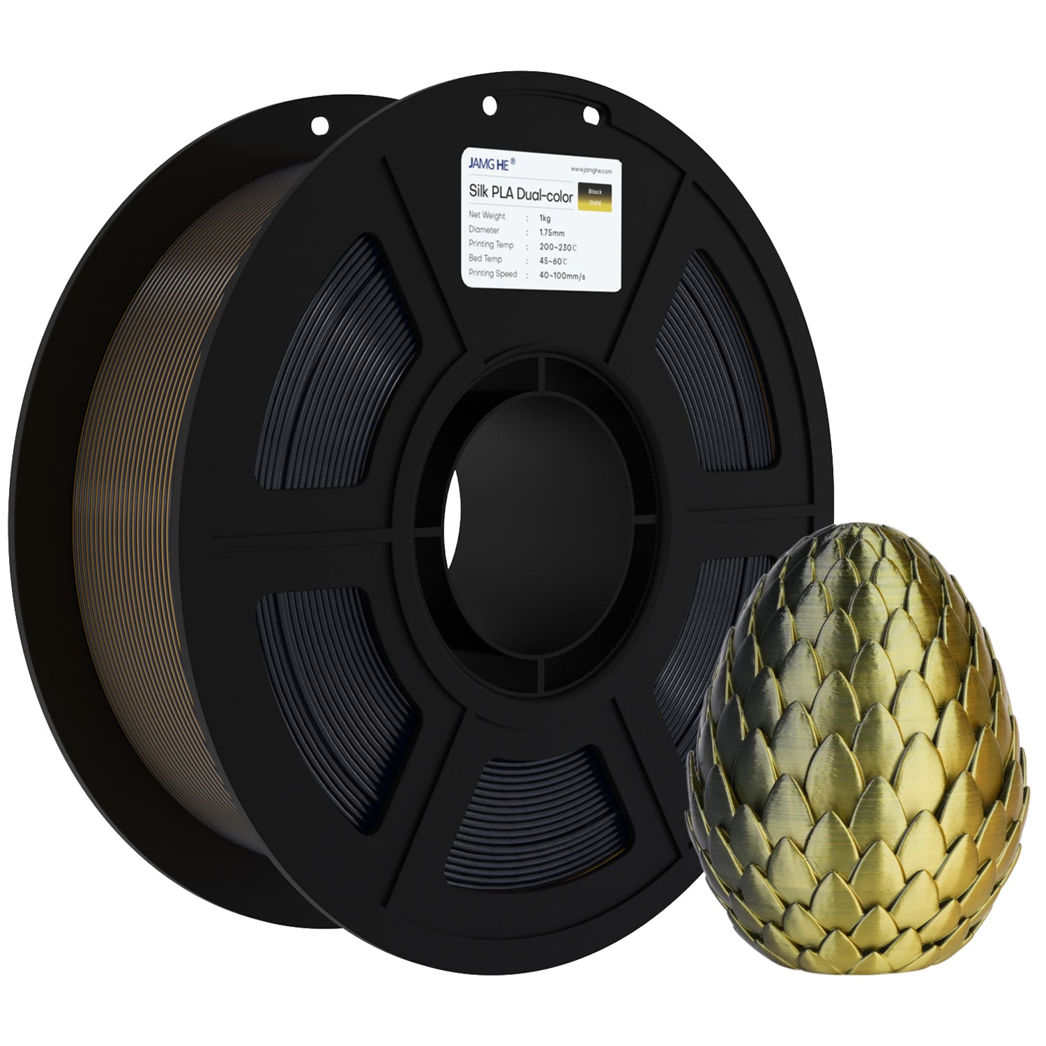 JAMG HE Silk 1.75MM Filament 1KG - Dual Colour