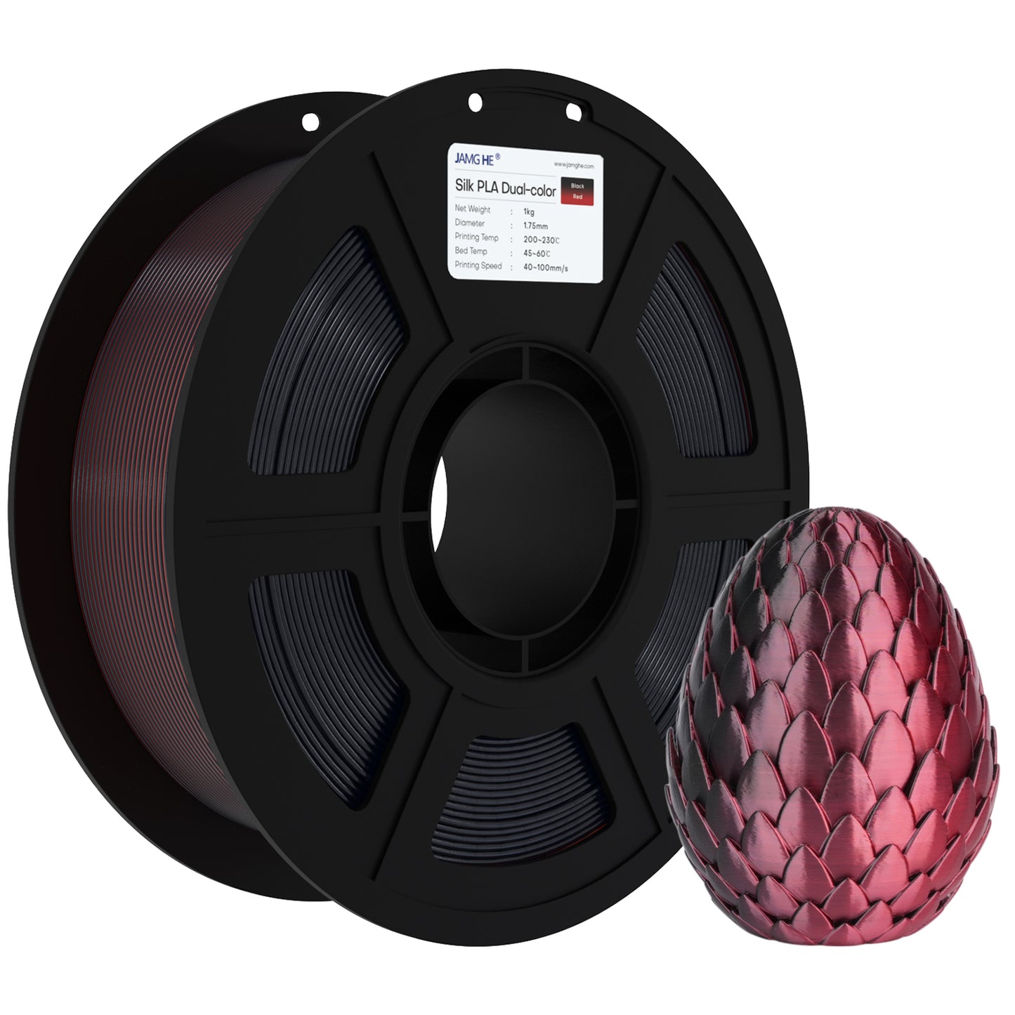 JAMG HE Silk 1.75MM Filament 1KG - Dual Colour