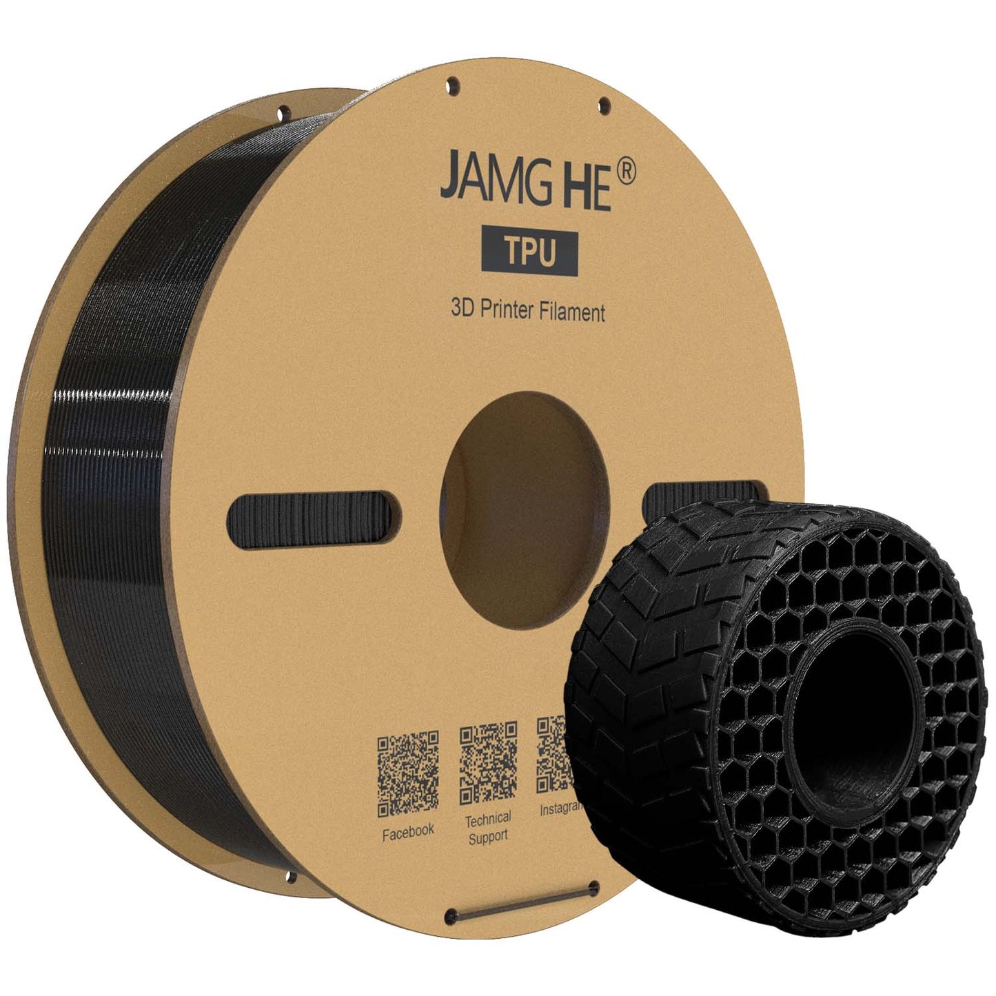 Jamghe TPU 1.75MM Filament 1KG