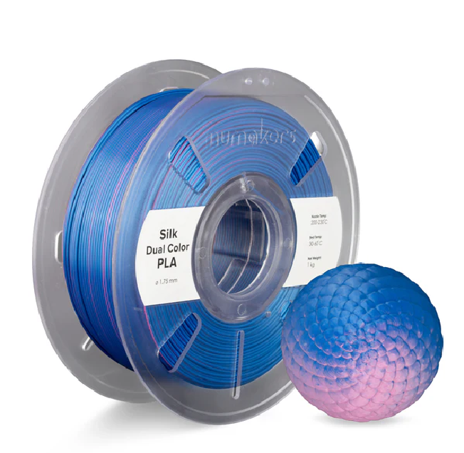 Numakers PLA Dual - Color Silk Filament 1.75 mm 1 KG