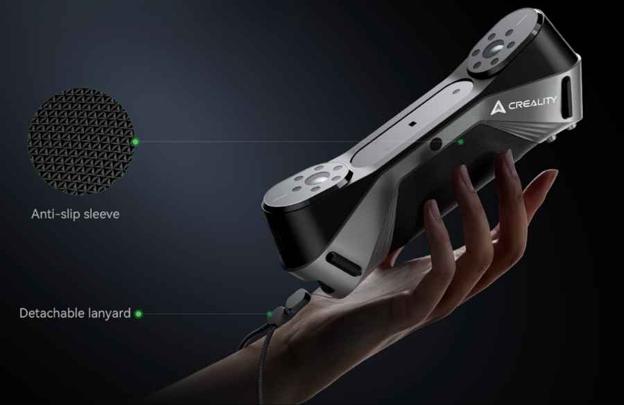 372g Handheld Design - 215×50×74mm with anti-shake built in, comfortable through long scanning sessions