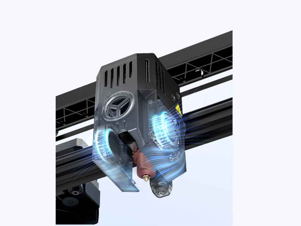 X-Axis Linear Rail - Ball-bearing carriage at 0.04 friction coefficient, steady and accurate for years