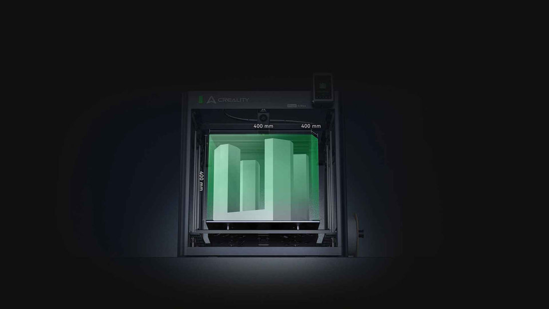 400mm Cubed Build Volume - Batch small parts or print one huge model, no splitting required