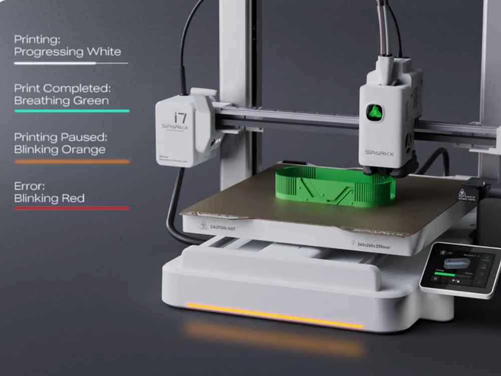Smart AI Detection - Watches for spaghetti, air printing, tangles and build plate issues in real time