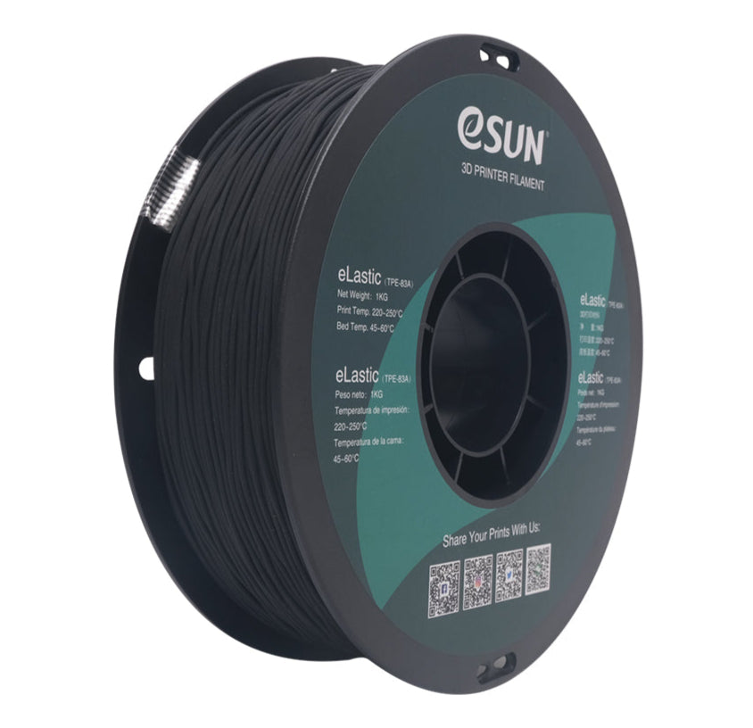 eSun Elastic 1.75MM Filament 1KG - Black
