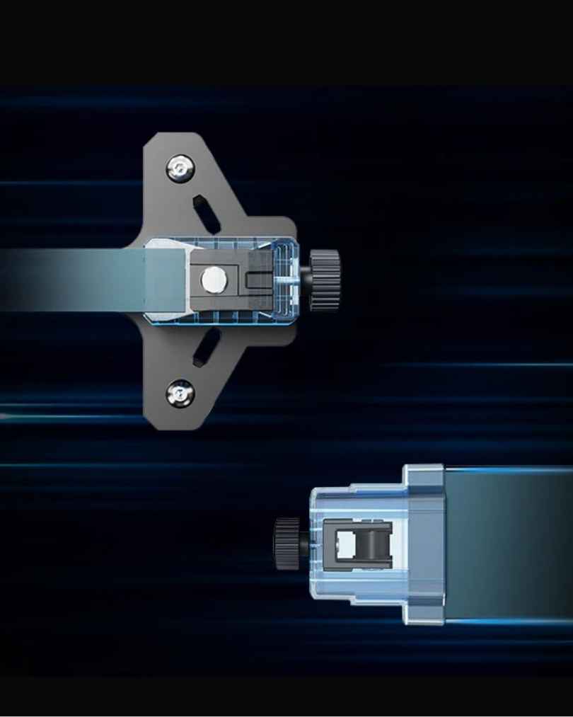 Under 50dB Operation - Silent drivers on every axis and POM V-guide wheels, quiet enough for a home office