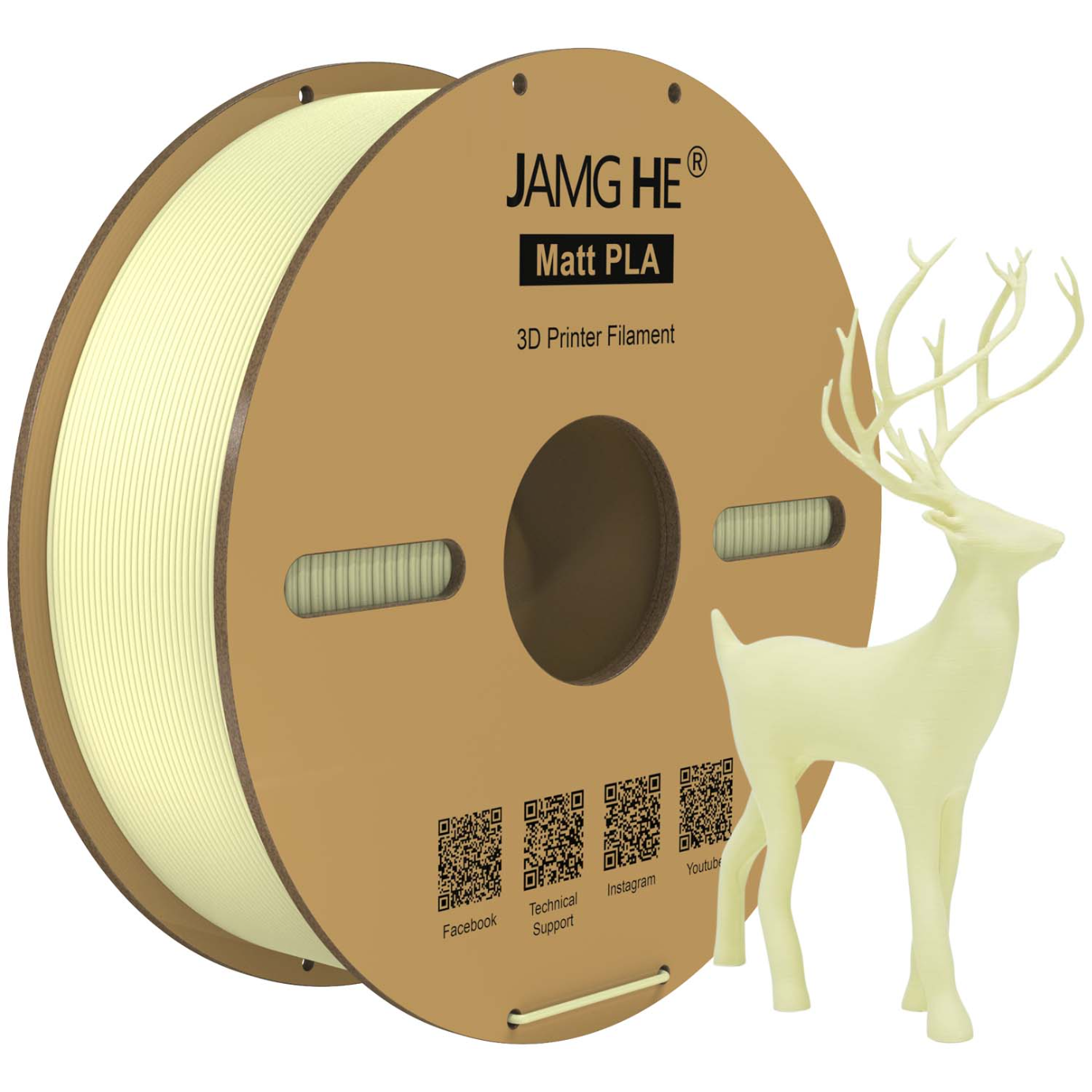 JAMG HE Matt PLA+ 1.75MM Filament 1KG