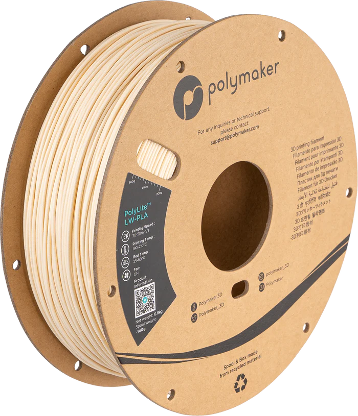 Polymaker Polylite LW PLA 1.75MM Filament 0.8KG