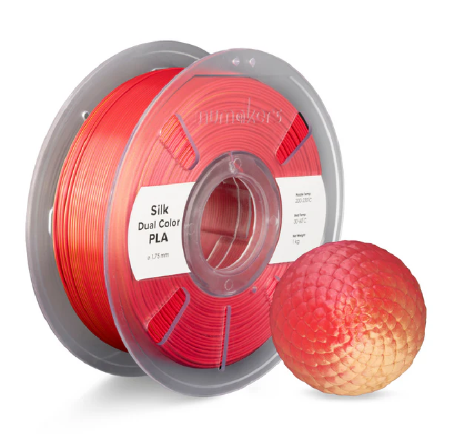 Numakers PLA Dual - Color Silk Filament 1.75 mm 1 KG
