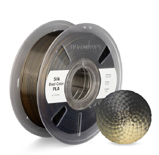 Numakers PLA Dual - Color Silk Filament 1.75 mm 1 KG
