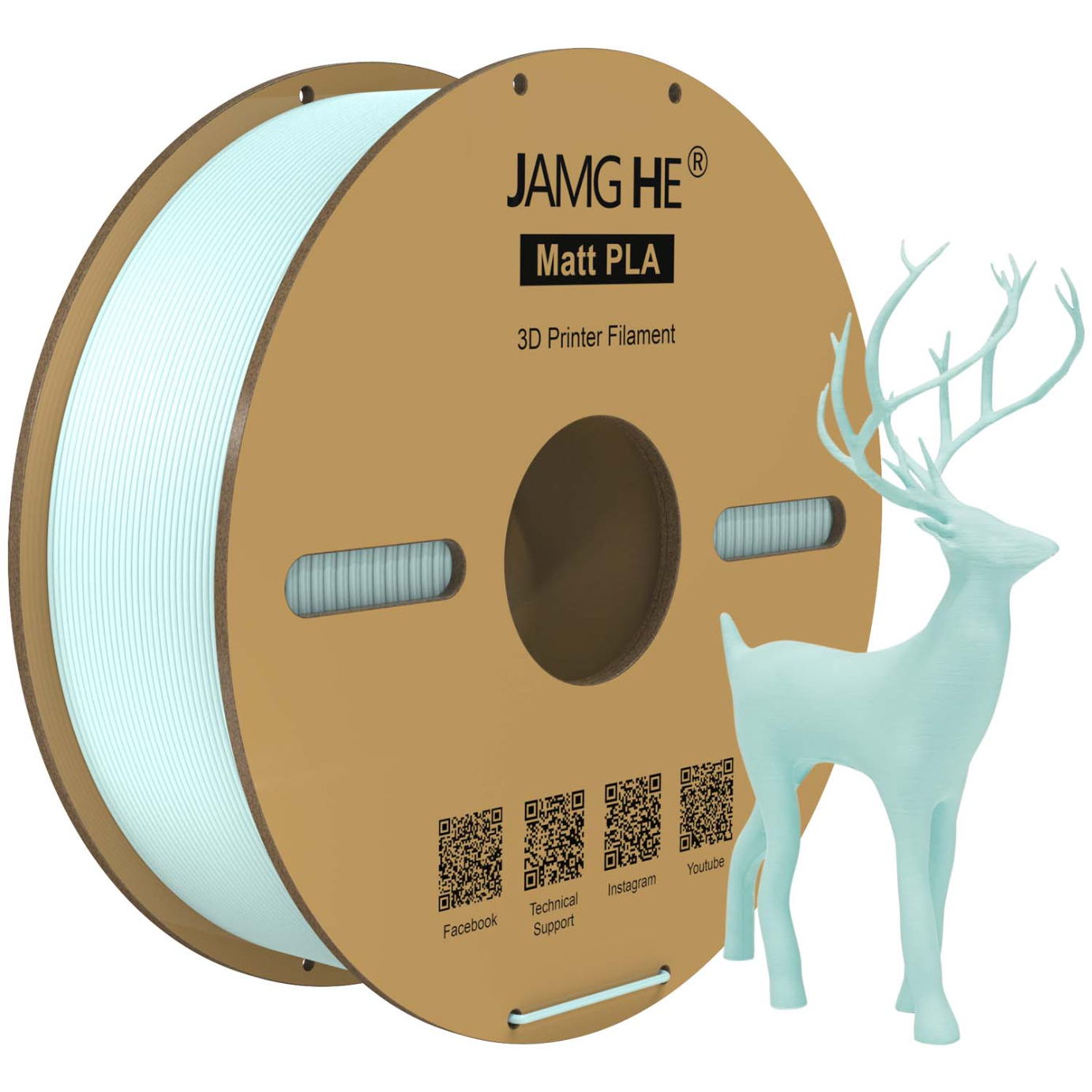 JAMG HE Matt PLA+ 1.75MM Filament 1KG