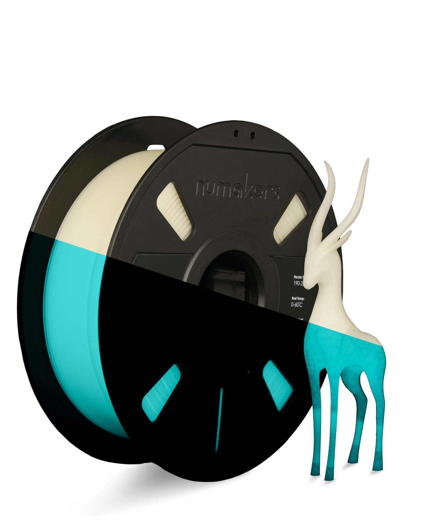 Numakers PLA Filament Glow in the Dark Filament 1.75 mm 1 KG
