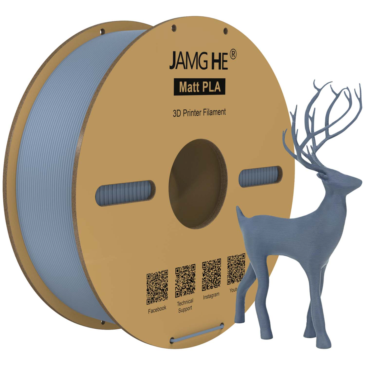 JAMG HE Matt PLA+ 1.75MM Filament 1KG