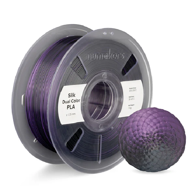 Numakers PLA Dual - Color Silk Filament 1.75 mm 1 KG