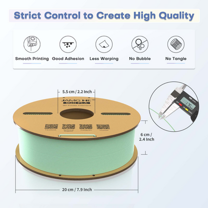 JAMG HE Matt PLA+ 1.75MM Filament 1KG