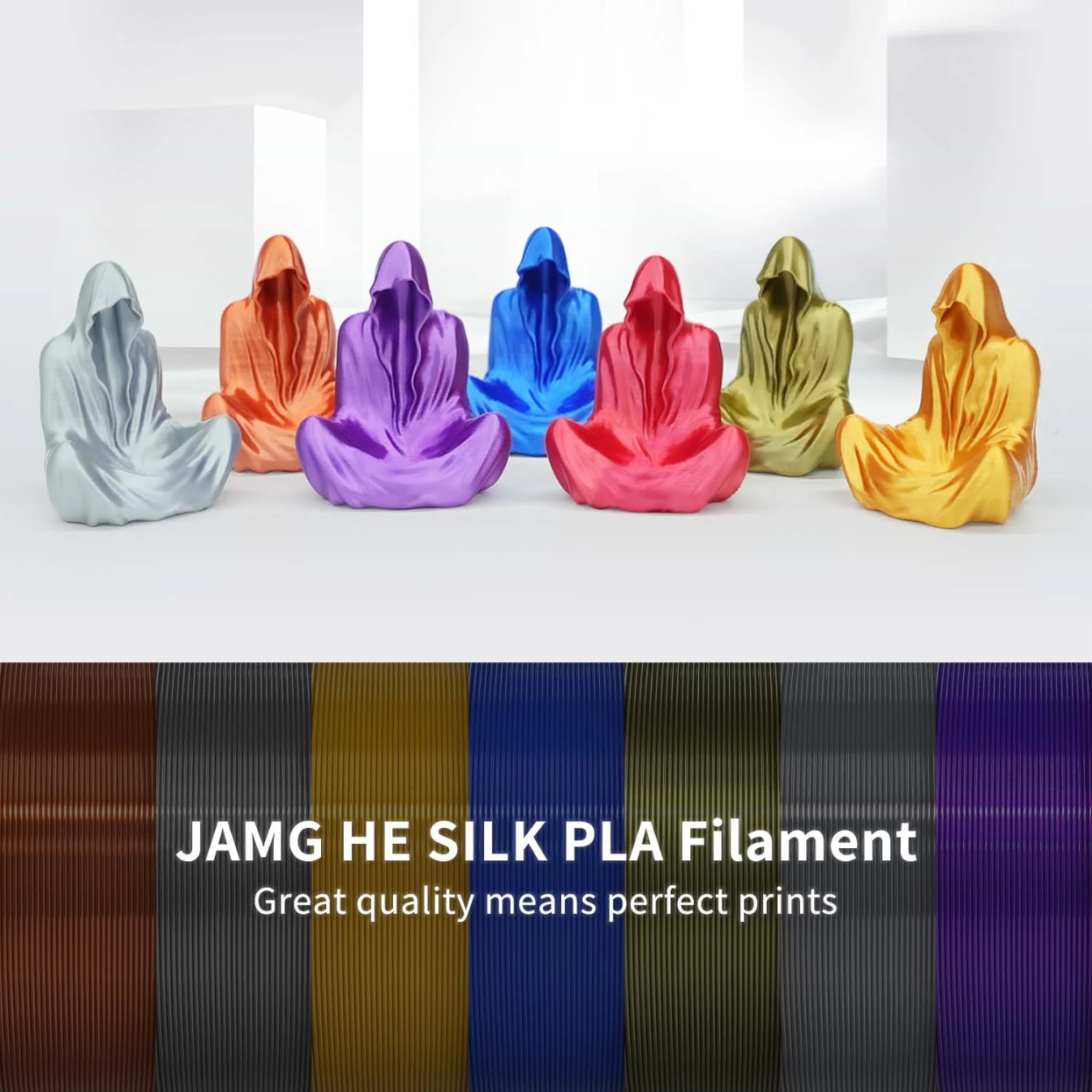 JAMG HE PLA Silk 1.75MM Filament 1KG