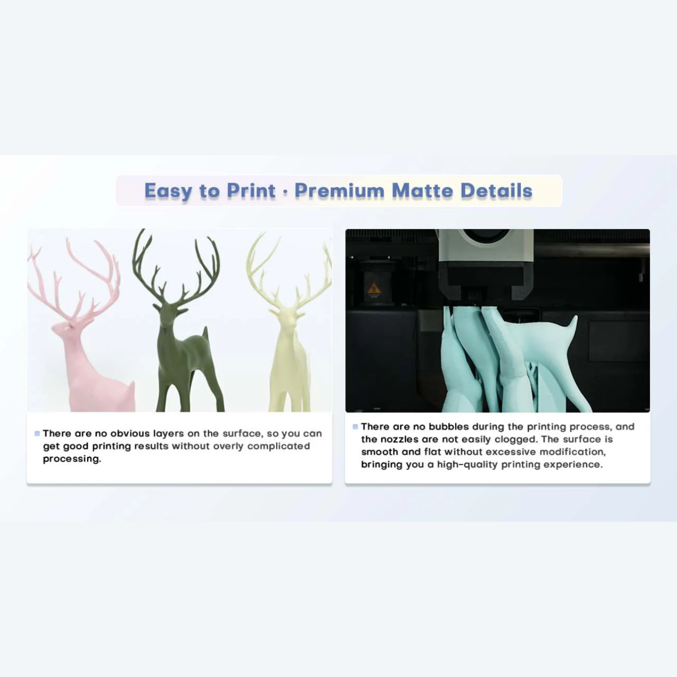 JAMG HE Matt PLA+ 1.75MM Filament 1KG