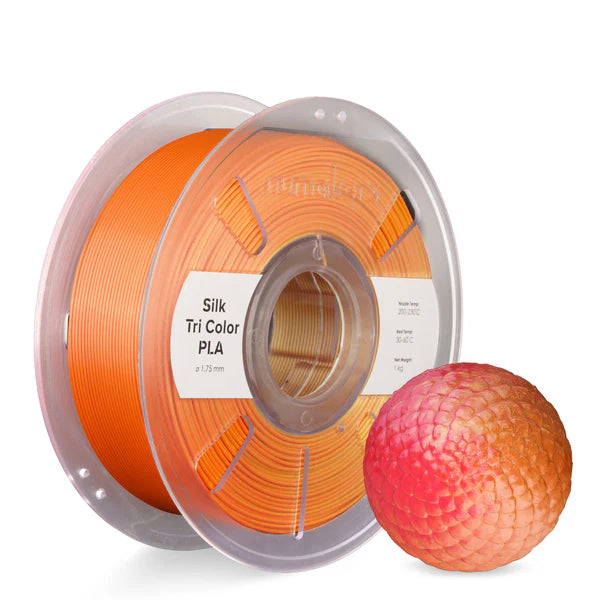 Numakers PLA Tri -Color Silk Filament 1.75 mm 1 KG