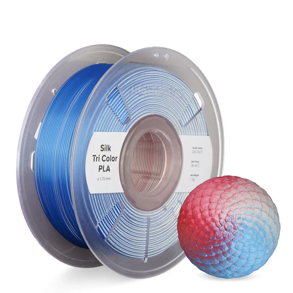 Numakers PLA Tri -Color Silk Filament 1.75 mm 1 KG
