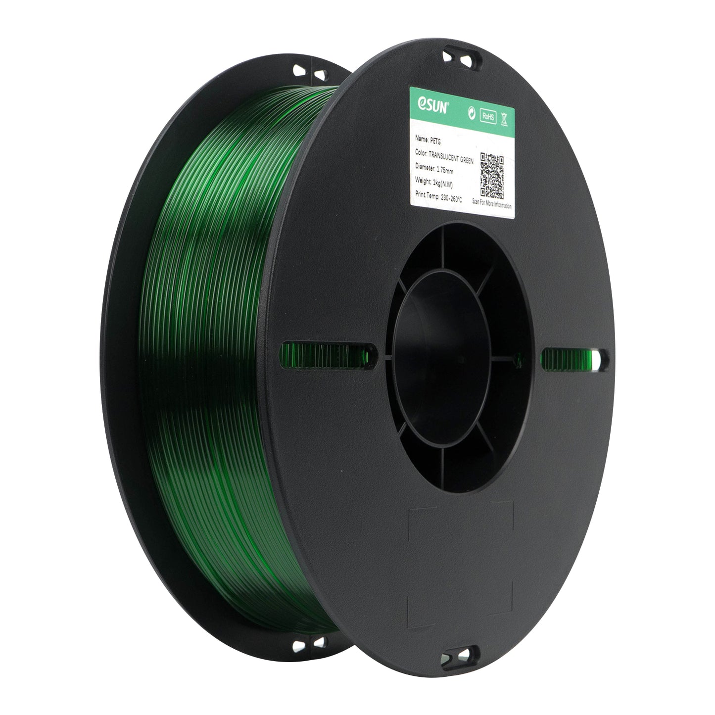 eSun - PETG Filament 1.75mm Translucent  1kg