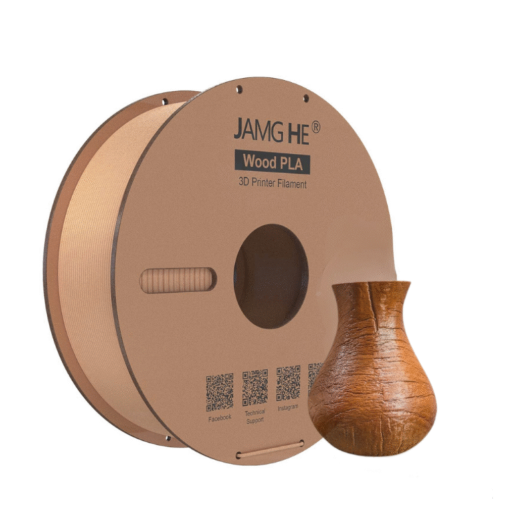 Jamg He Wood PLA+ 1.75MM Filament 1KG