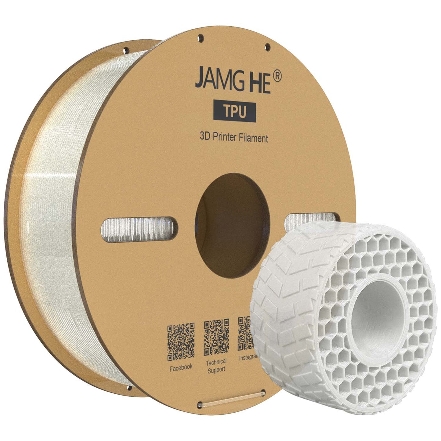 Jamghe TPU 1.75MM Filament 1KG