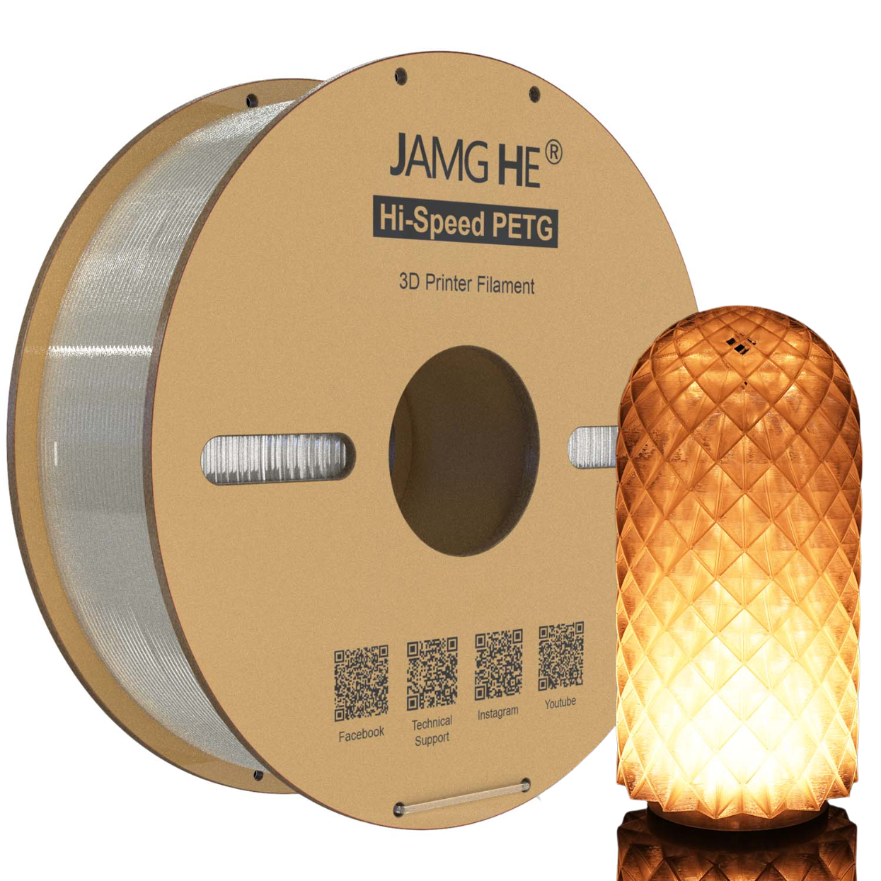 JAMG HE Hi- Speed PETG 1.75MM Filament 1KG