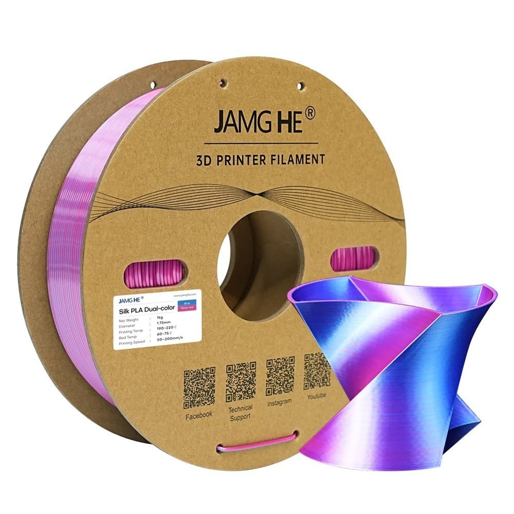 JAMG HE Silk 1.75MM Filament 1KG - Dual Colour