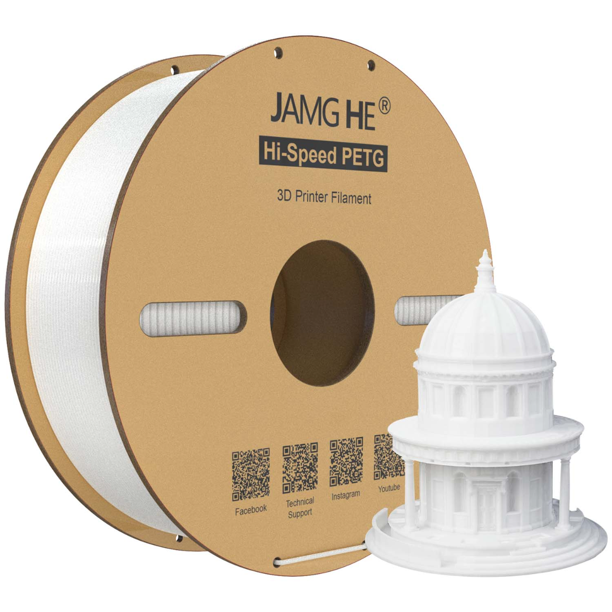 JAMG HE Hi- Speed PETG 1.75MM Filament 1KG