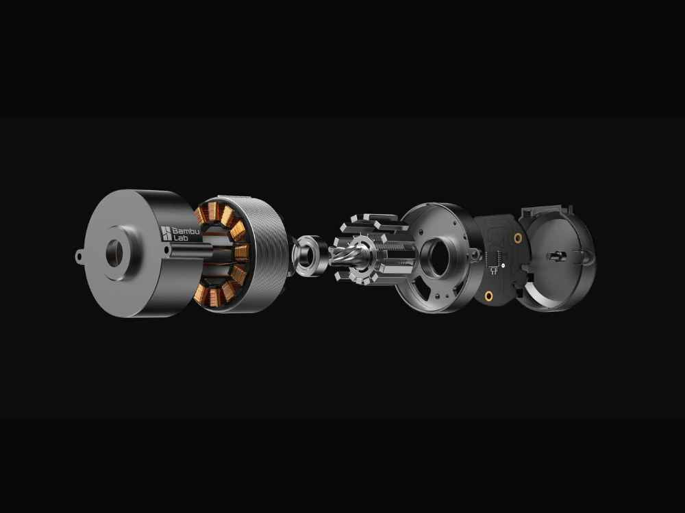 70% More Extrusion Force - PMSM servo at 20kHz, catches filament grinding and clogs in real time