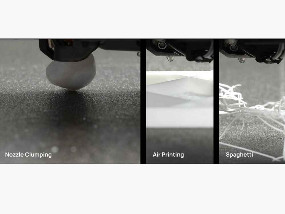 AI-Backed Nozzle Camera - Detects clogs, spaghetti and extrusion failures before they ruin your print