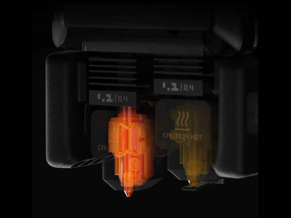 65°C Active Chamber Heating - Print engineering-grade materials like PA-CF, PPS and fiber-reinforced filaments reliably