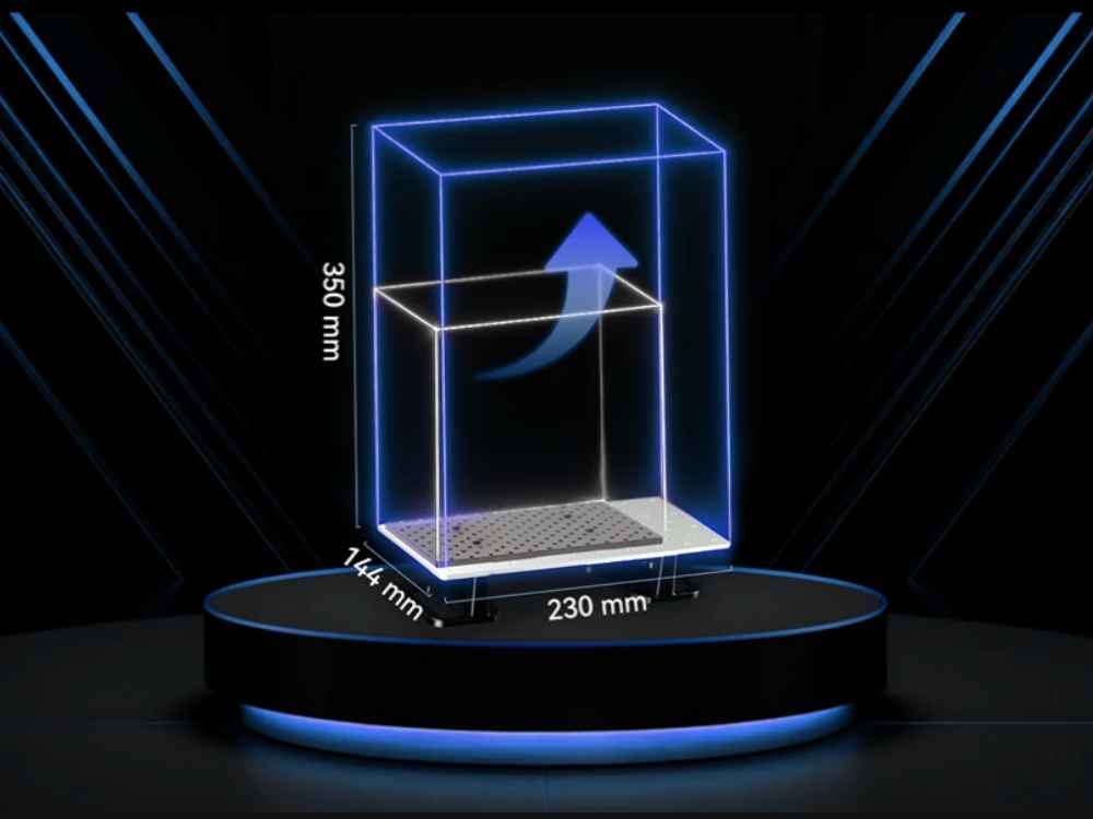 2.3x Larger Build Volume - Print full-sized orthopedic products and shoes in one go