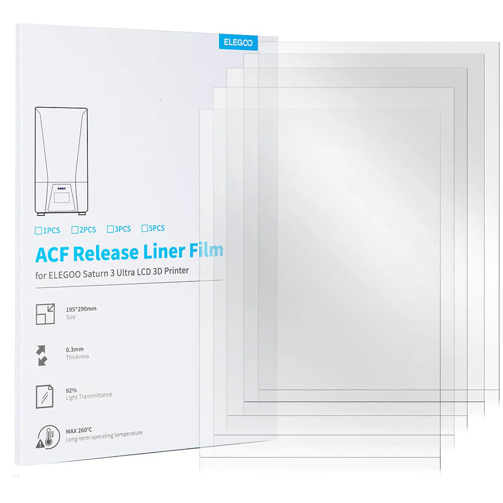 Elegoo ACF Film Saturn 2 / 3 / 3Ultra / 4 / 4Ultra - 5Pcs
