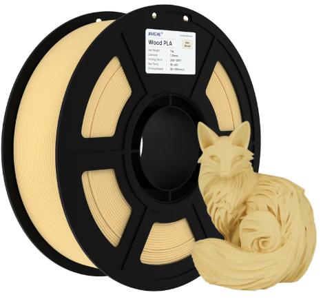 JAMG HE Wood PLA+ 1.75MM Filament 1KG