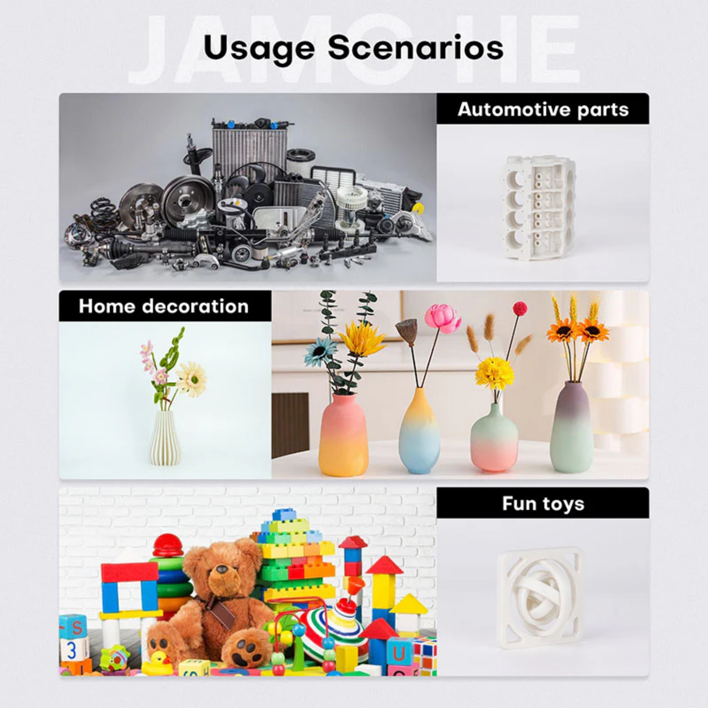 JAMG HE Glass Fiber PLA  1.75MM Filament 1KG - Natural