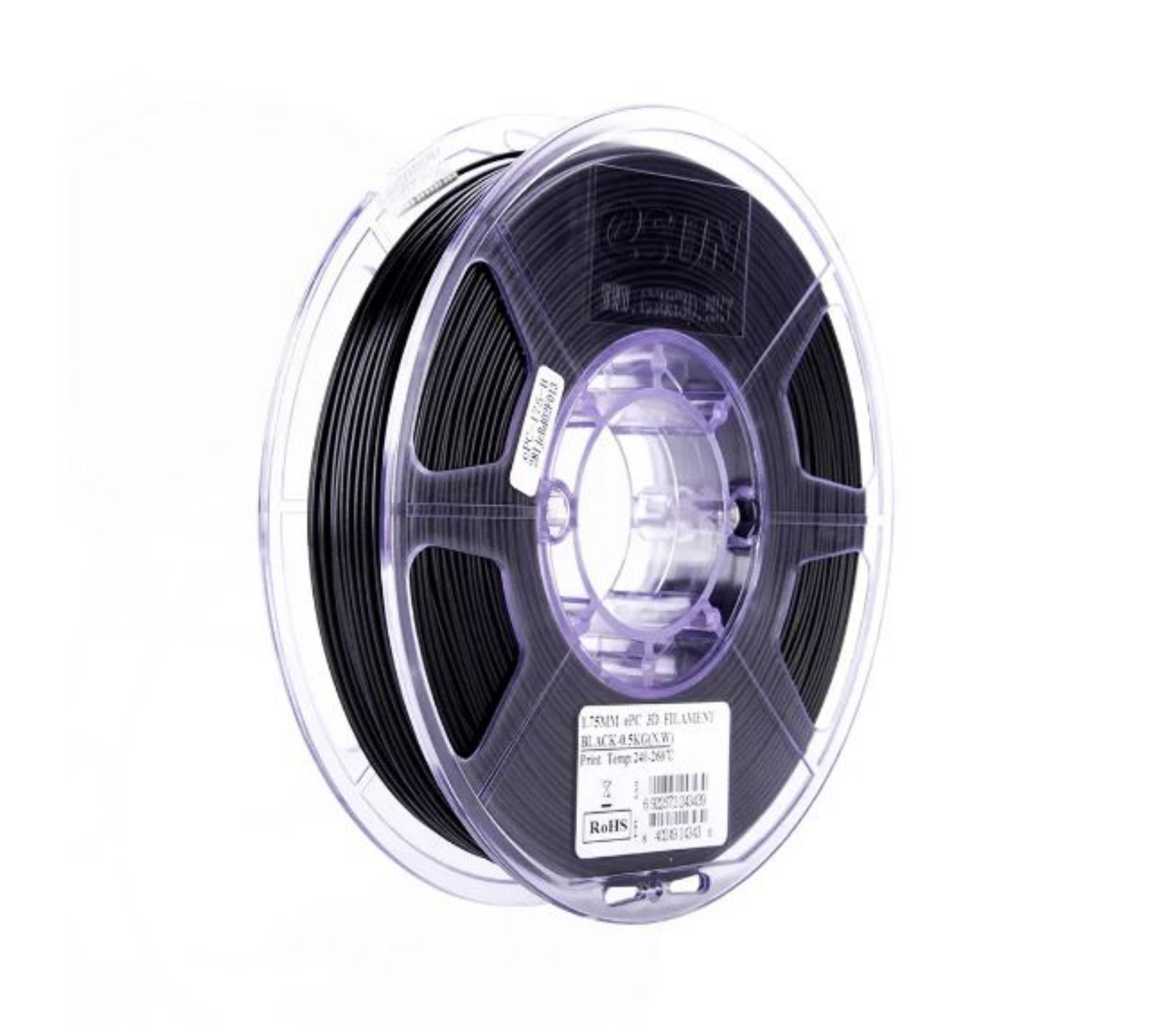 eSun ePC 1.75MM Filament 0.5KG - Black