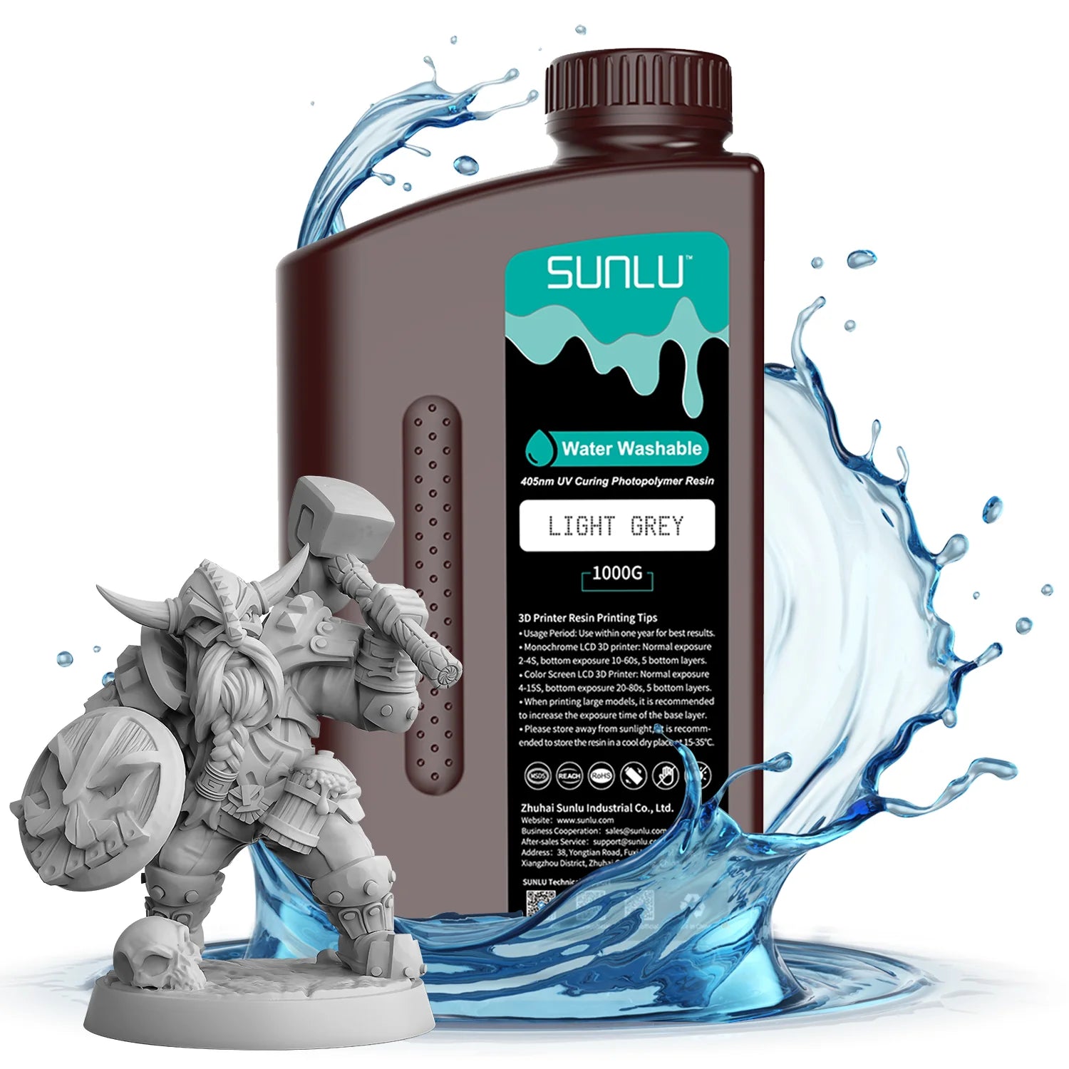 Sunlu 405nm  Waterwashable 1Kg