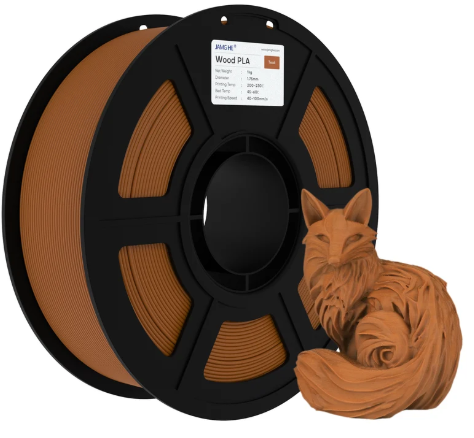 JAMG HE Wood PLA+ 1.75MM Filament 1KG